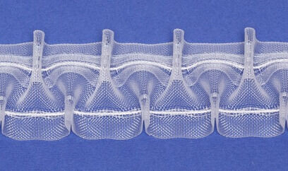 Smokfaltenband AIDA Verhältnis 1:2.0 Transparent - VPE 5 m